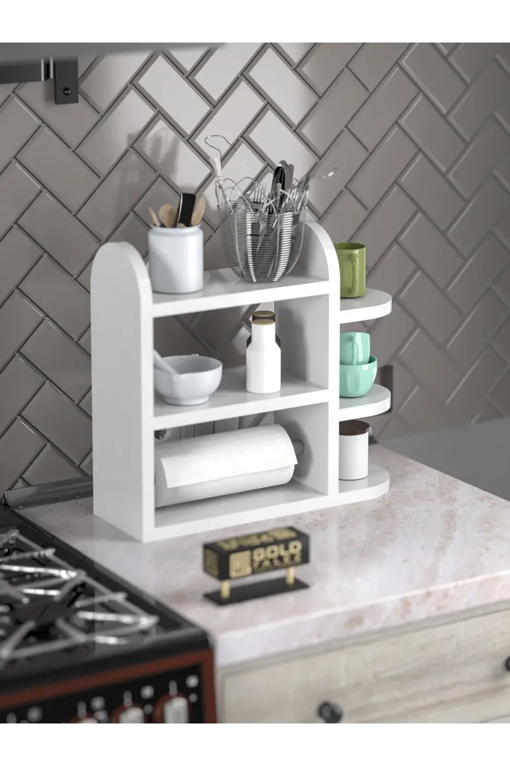 Tv Sehpası Tv Ünitesi Beyaz Gümüş 160 Cm Saraylı 5063