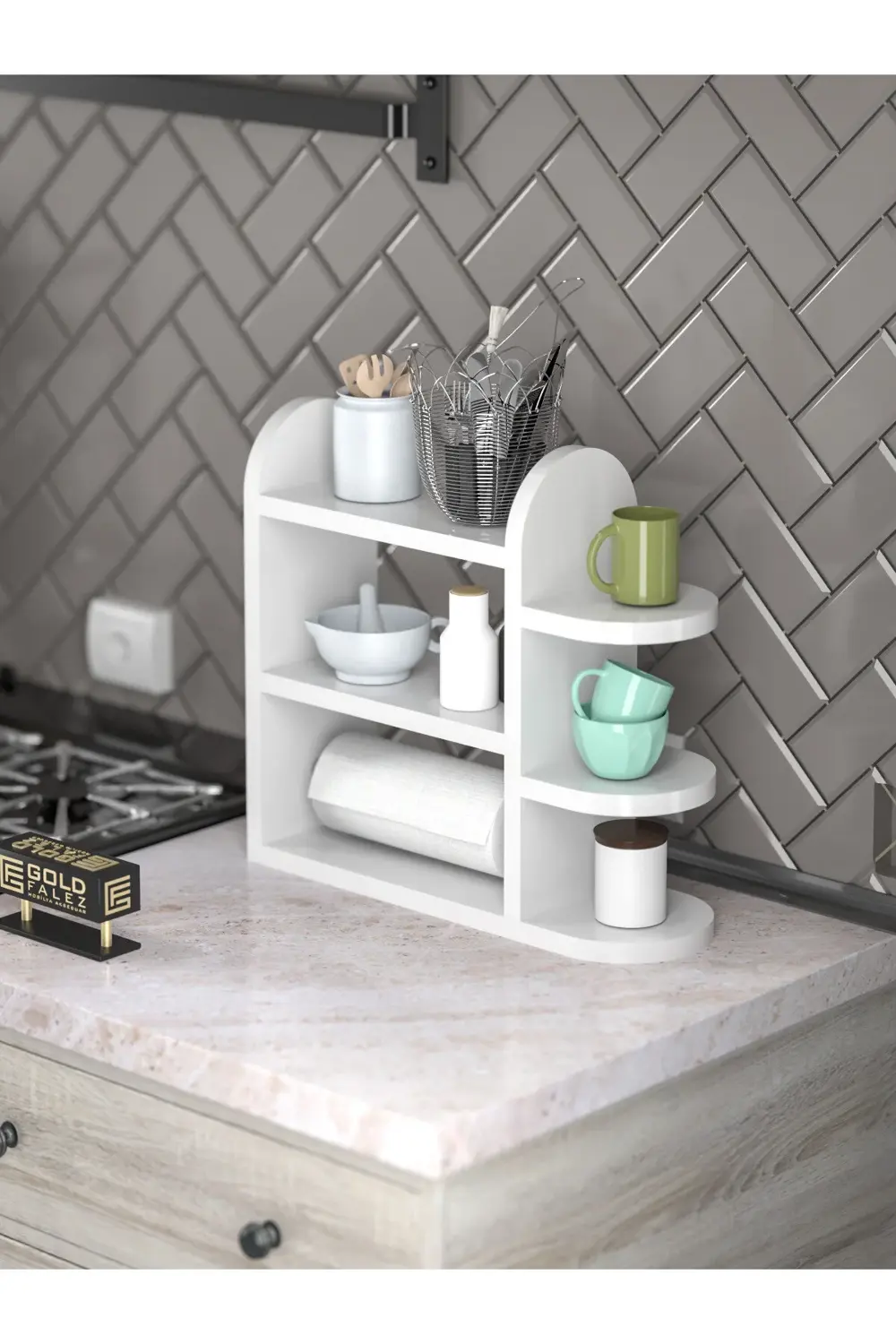 Tv Sehpası Tv Ünitesi Beyaz Gümüş 160 Cm Saraylı 5063