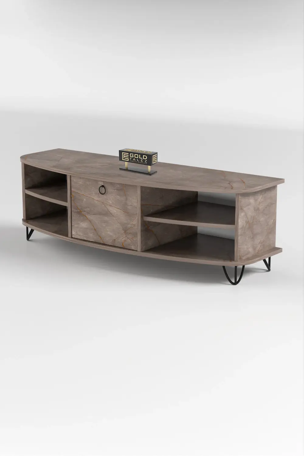 Tv Sehpası Tv Ünitesi Saraylı Atlantik Çam - Antrasit 5061