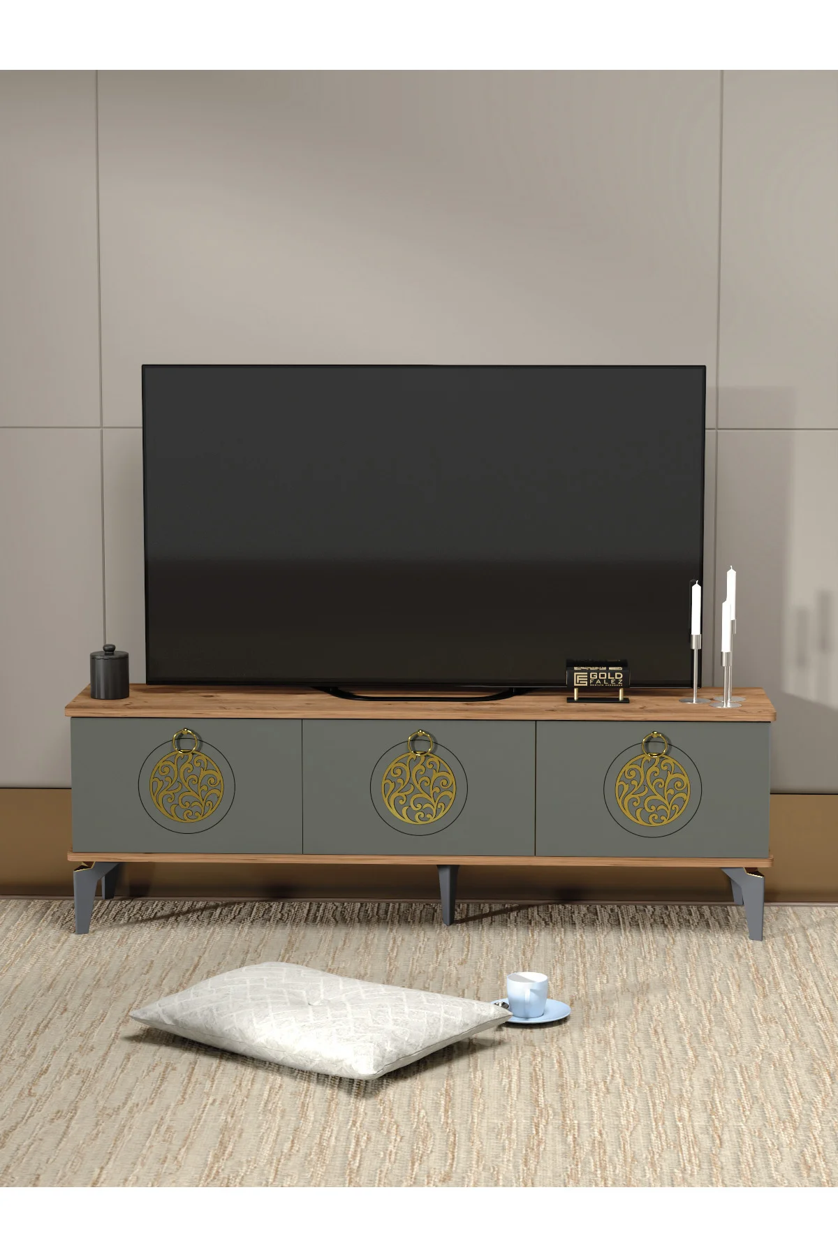 Tv Sehpası Ünitesi 2'Li Orta Sehpa 3'Lü Zigon Sehpa Set Üç Ürün T