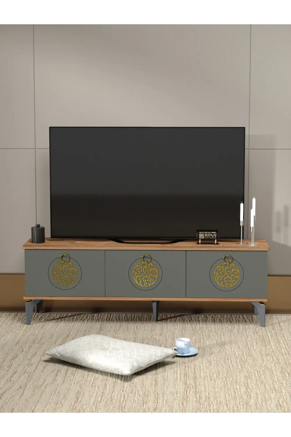 Tv Sehpası Ünitesi 2'Li Orta Sehpa 3'Lü Zigon Sehpa Set Üç Ürün T