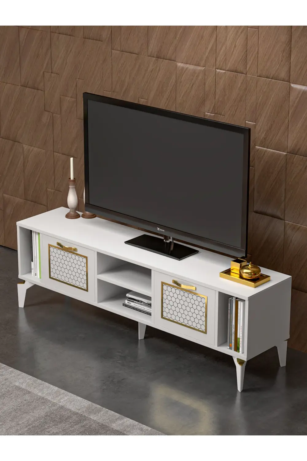 Tv Sehpası Ünitesi Tekli Orta Sehpa 3'Lü Zigon Sehpa Set Üç Ürün