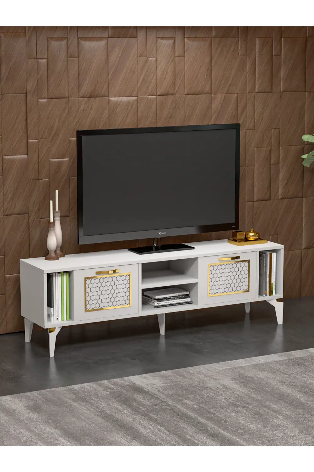 Tv Sehpası Ünitesi Tekli Orta Sehpa 3'Lü Zigon Sehpa Set Üç Ürün