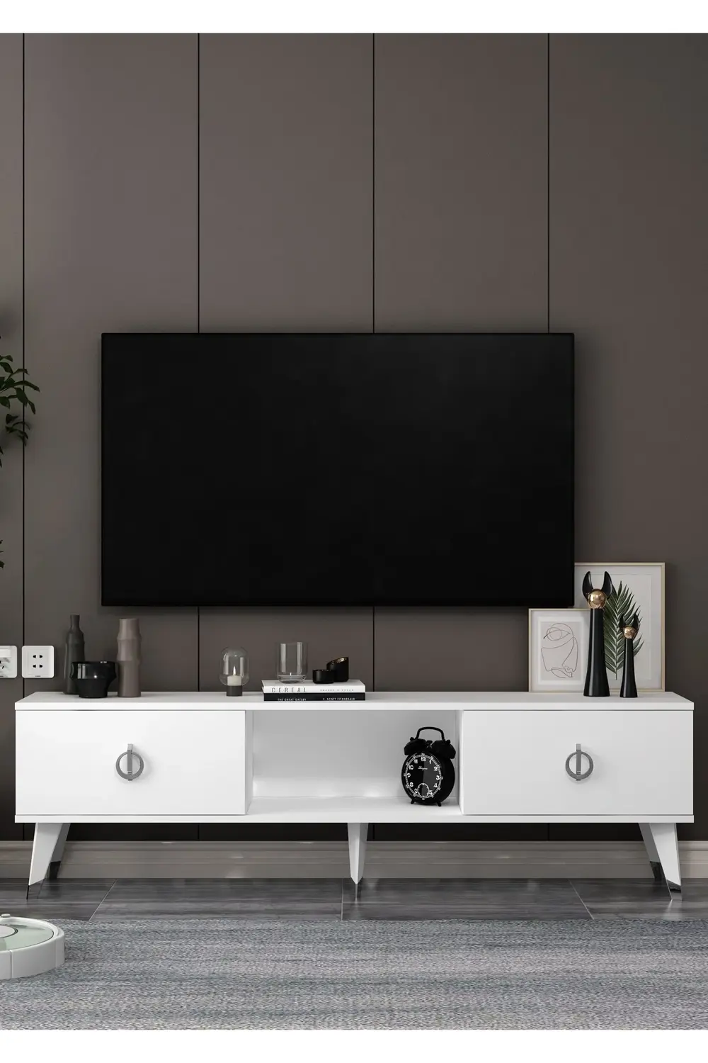 TV1390-1390-TV150-32 TV SEHPASI BEYAZ-GÜMÜŞ