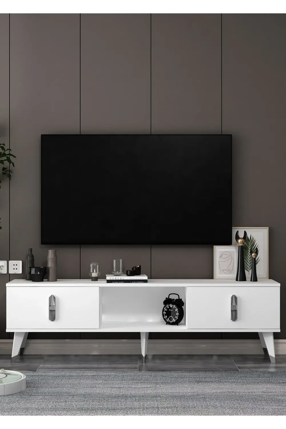 TV1395-1395-TV150-32 TV SEHPASI BEYAZ-GÜMÜŞ