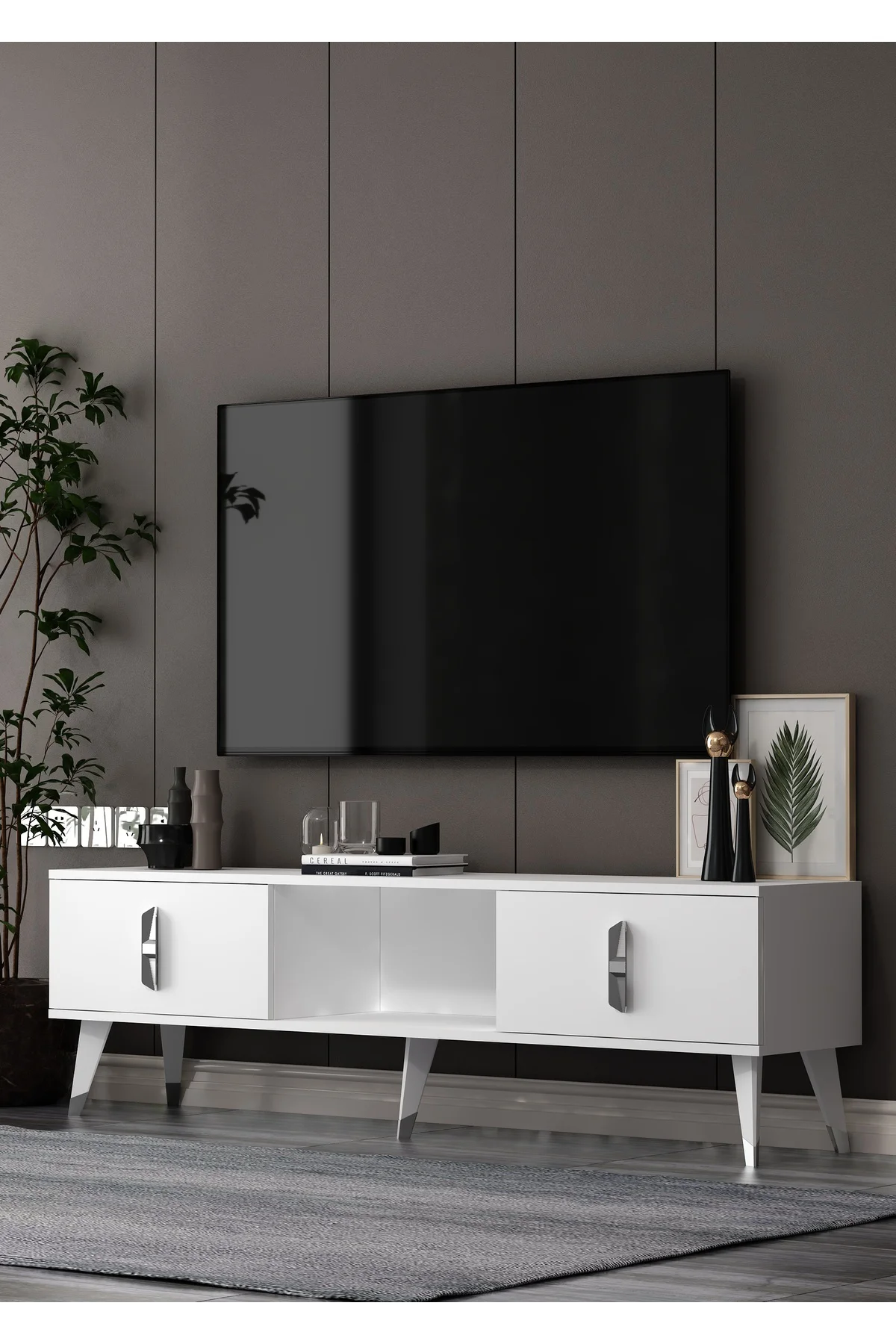 TV1395-1395-TV150-32 TV SEHPASI BEYAZ-GÜMÜŞ