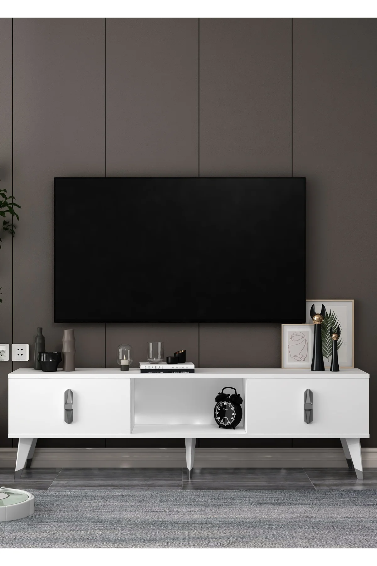 TV1395-1395-TV150-32 TV SEHPASI BEYAZ-GÜMÜŞ