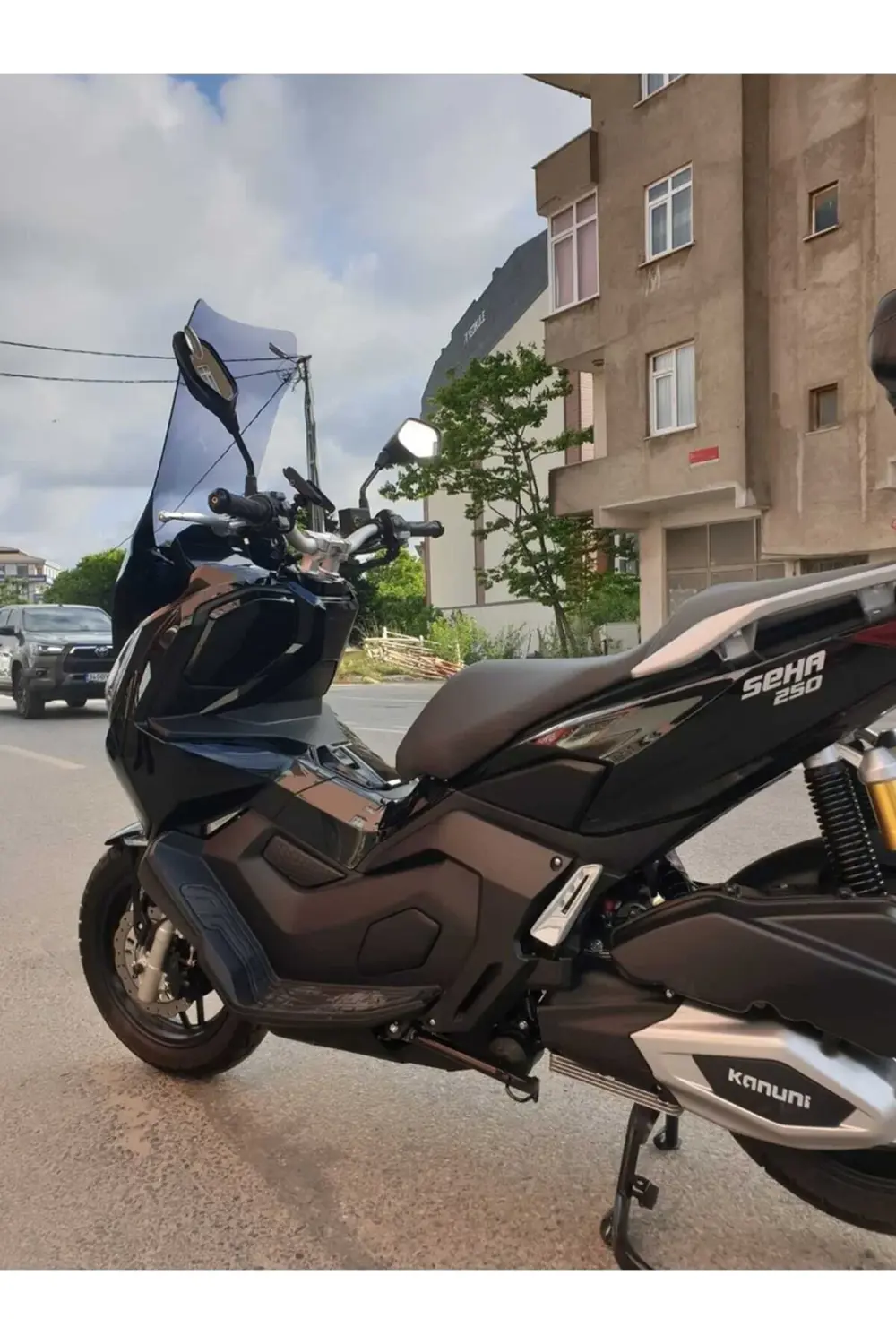 TVS Apache Ventro 150 Ön Cam 2023-2025 Model 78cm Füme Renkli 4mm