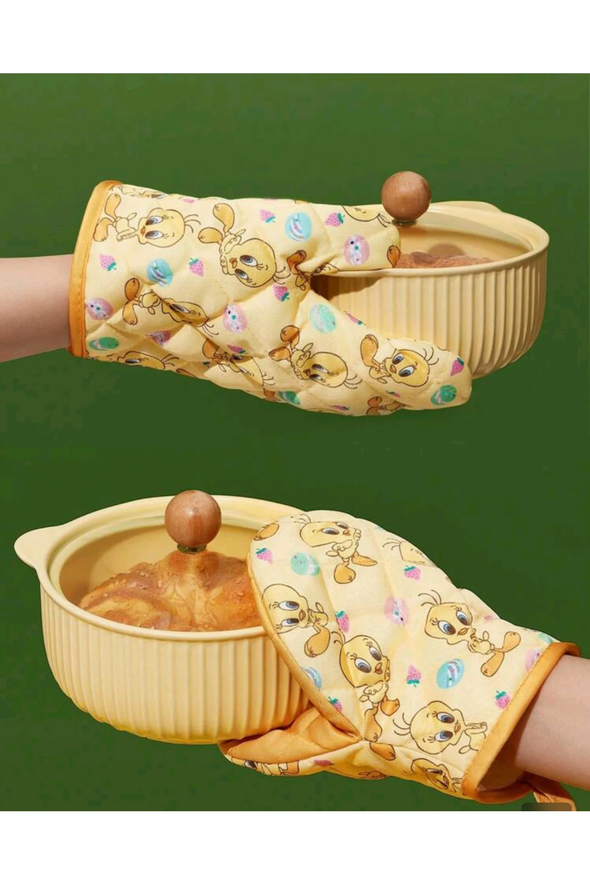 Tweety Desenli Mutfak Eldiveni