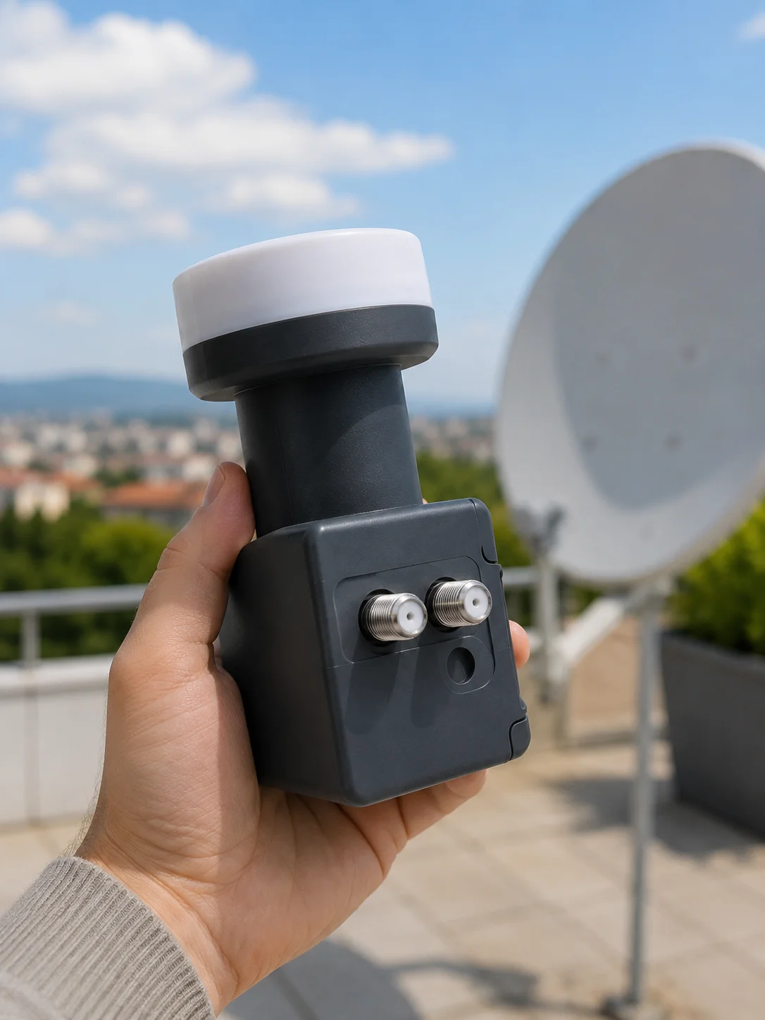 Twin LNB Çift Çıkışlı Uydu Anten LNB 4K Ultra HD Ku Band 0.1 dB Fiyatı, Yorumları ve Özellikleri