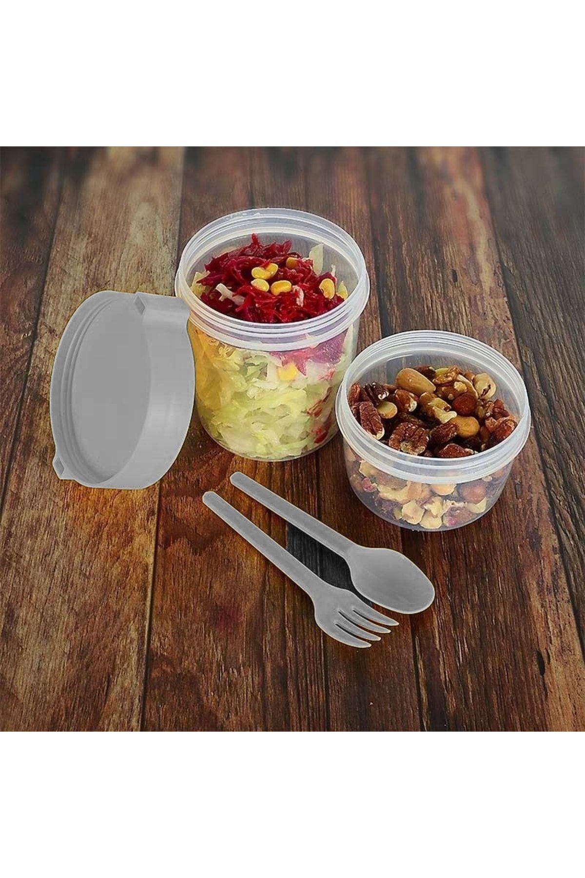 Transformacion Twincup 500 Ml Sizdirmaz Mama Atiştirmalik Yoğurt Kabi Yeşil