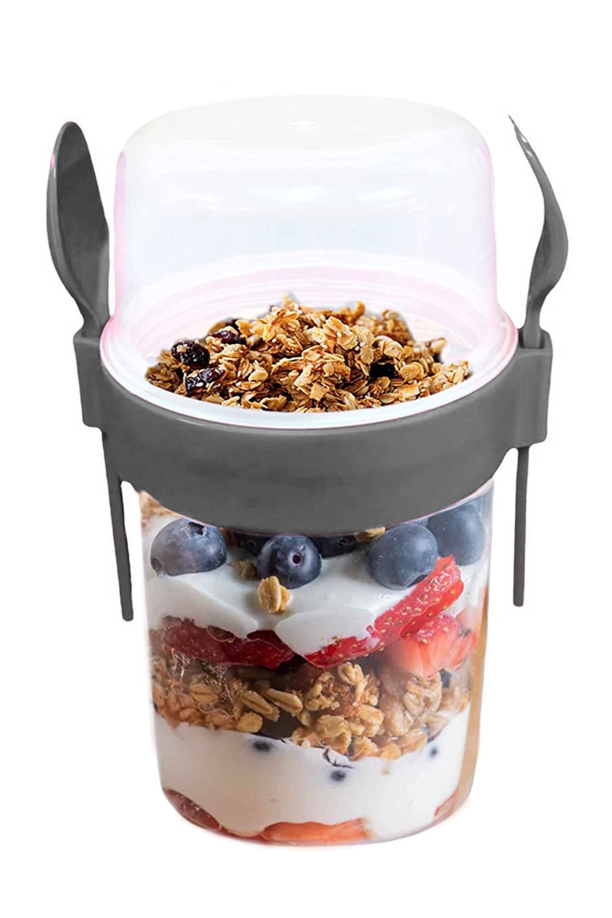 Transformacion Twincup 500 Ml Sizdirmaz Mama Atiştirmalik Yoğurt Kabi Yeşil