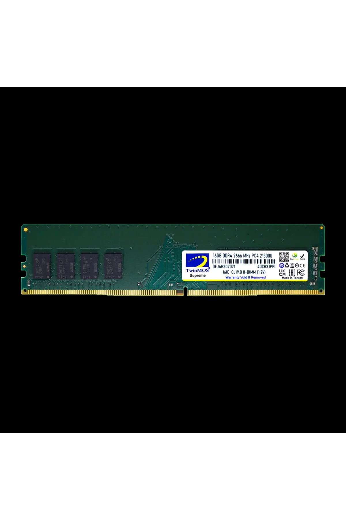 Twinmos Mdd416gb2666dwo, 16gb, Ddr4, 2666mhz, 1.2v Desktop Ram