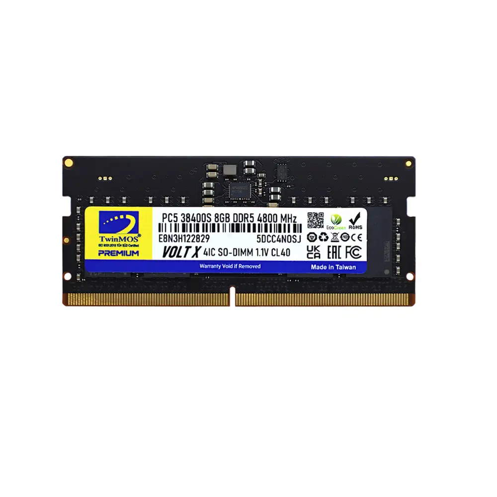 Twinmos Sodimm 8GB 4800MHz DDR5 CL46 Notebook Bellek (TMD58GB4800