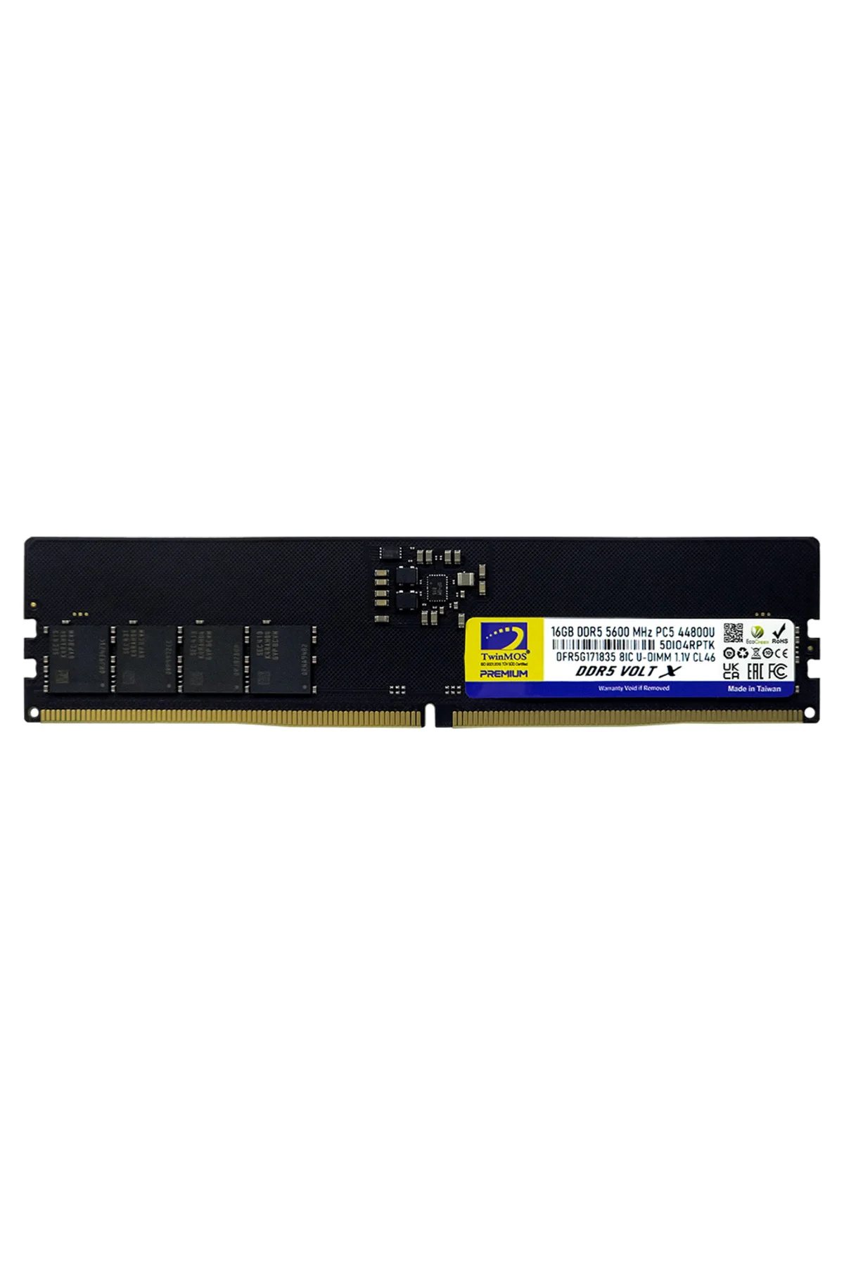 TwinMOS TMD516GB5600U46WO, VoltX, 16GB, DDR5, 5600MHz, CL46, 1.1V