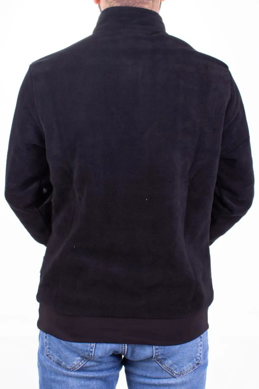 Twister 1903 Siyah Fermuarlı Dik Yaka Erkek Sweatshirt