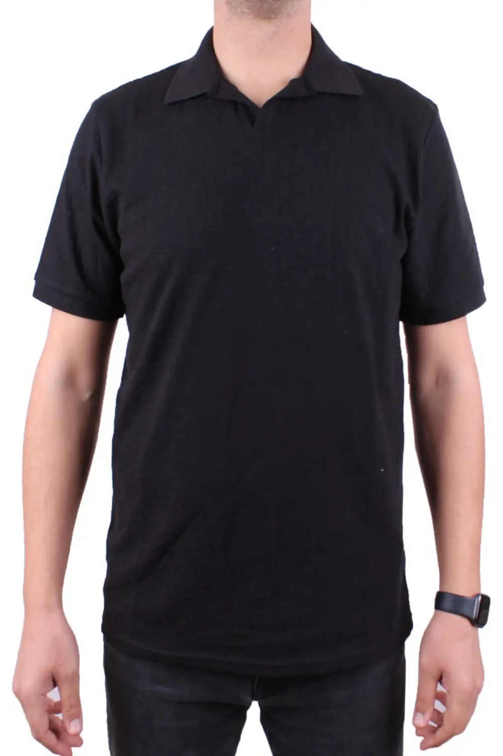 Twister 2288 Siyah Günlük Kısa Kol Normal Kesim Pamuklu Polo Yaka