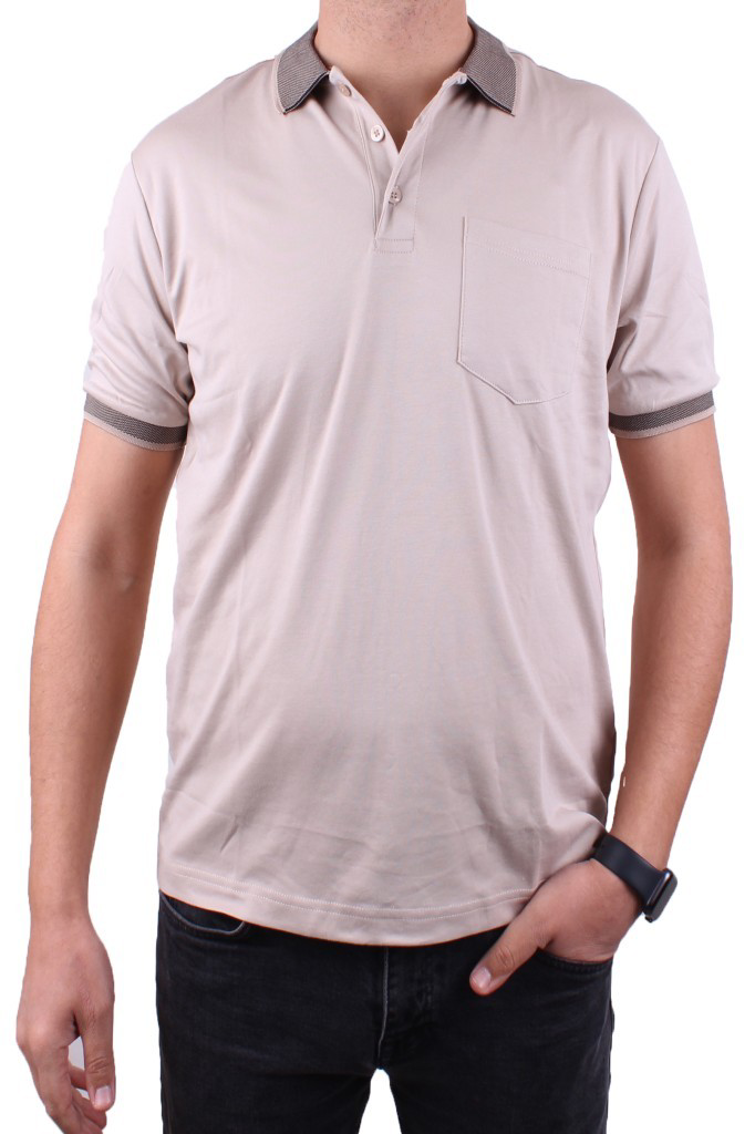 Twister Jeans Twister 2304 Bej Günlük Kısa Kol Normal Kesim Pamuklu Polo Yaka E