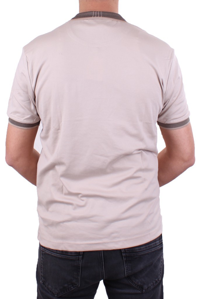 Twister Jeans Twister 2304 Bej Günlük Kısa Kol Normal Kesim Pamuklu Polo Yaka E