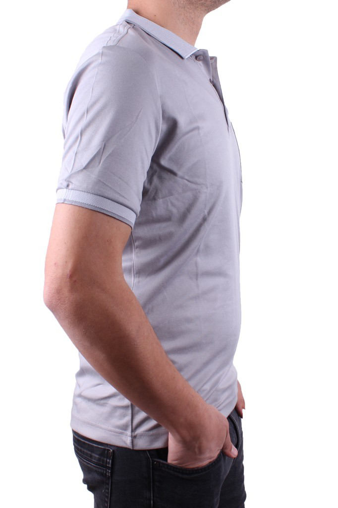 Twister Jeans Twister 2304 Gri Günlük Kısa Kol Normal Kesim Pamuklu Polo Yaka E