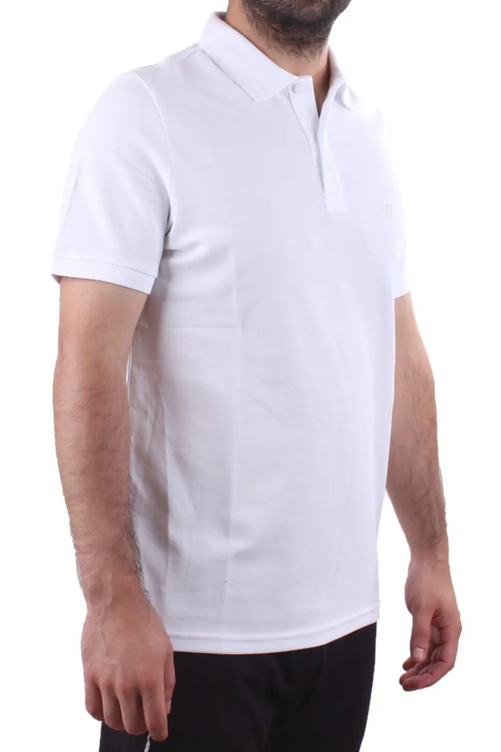 Twister 2341 Beyaz Günlük Kısa Kol Normal Kesim Pamuklu Polo Yaka