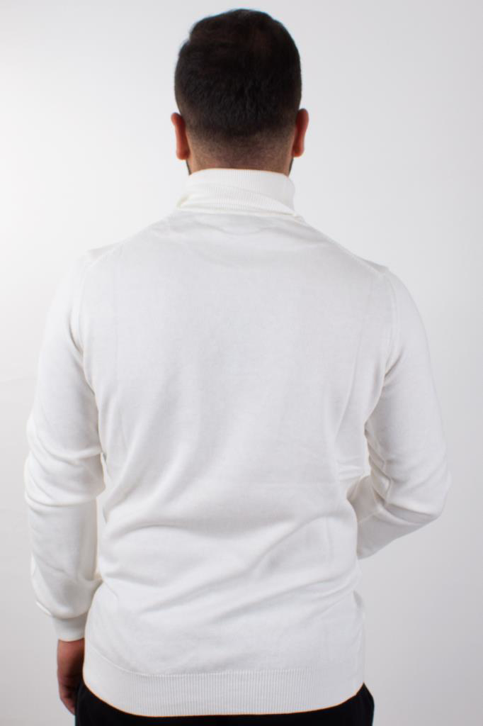 Twister Jeans Twister 3623 Ekru Balıkçı Yaka Erkek Kazak