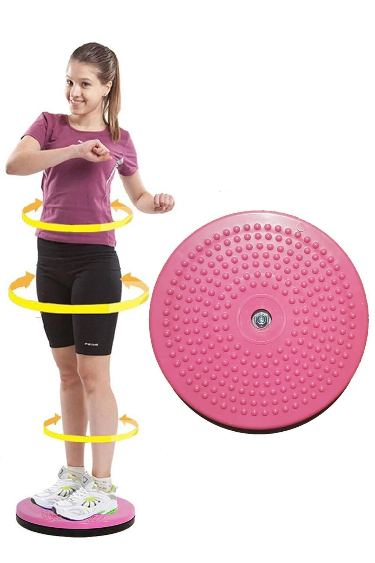 Twister Disk Bel Inceltici Dönen Disc Spor Aleti Incelme Zayıflam