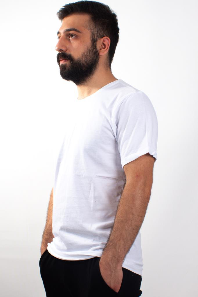 Twister Jeans Twister Jeans 1828 Beyaz Bisiklet Yaka Erkek T-Shirt