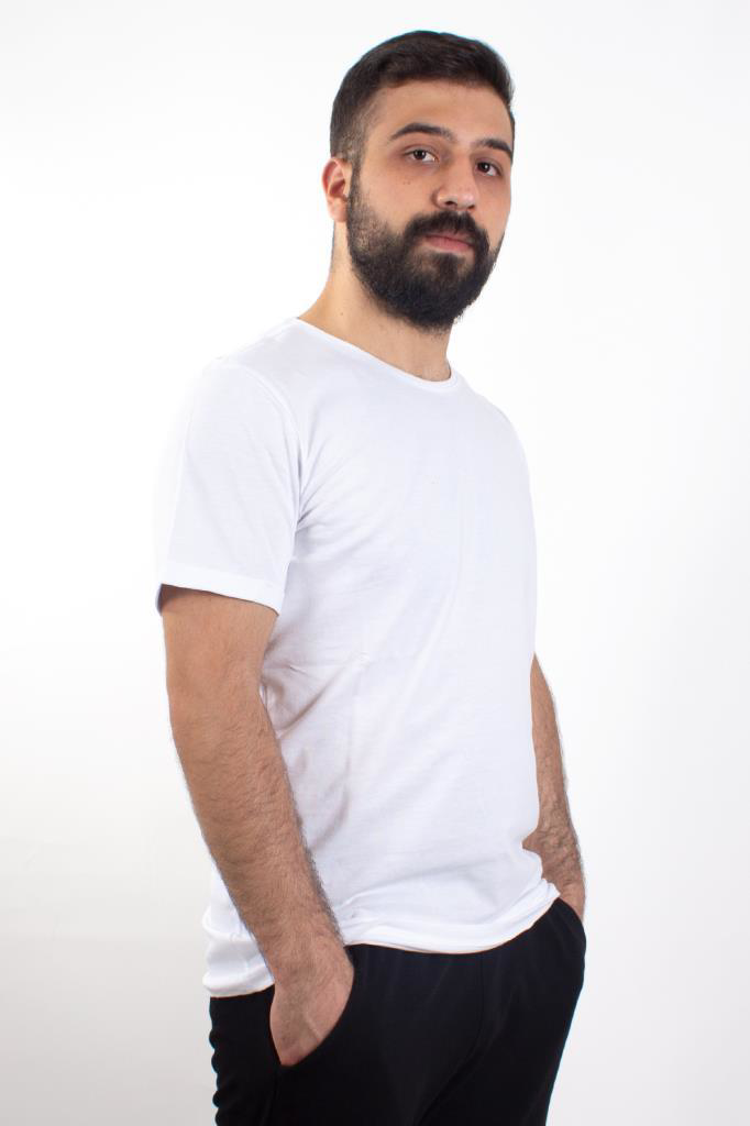 Twister Jeans Twister Jeans 1828 Beyaz Bisiklet Yaka Erkek T-Shirt