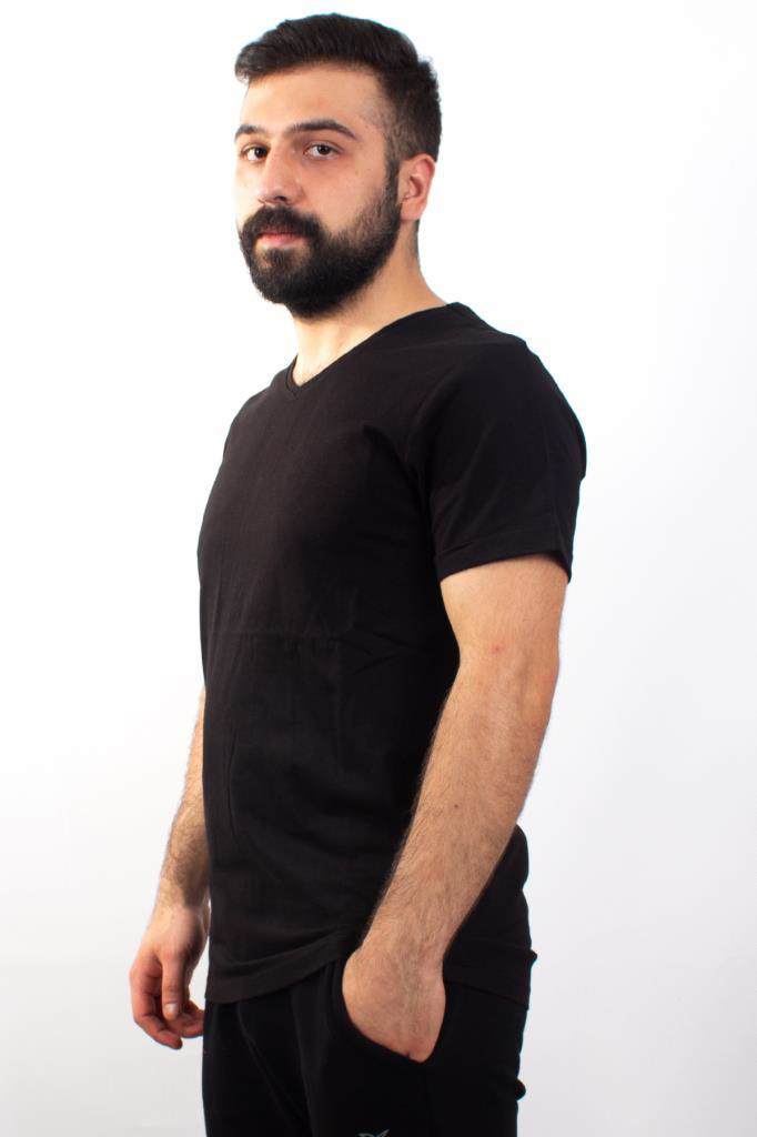 Twister Jeans Twister Jeans 1827 Siyah V  Yaka Erkek T-Shirt