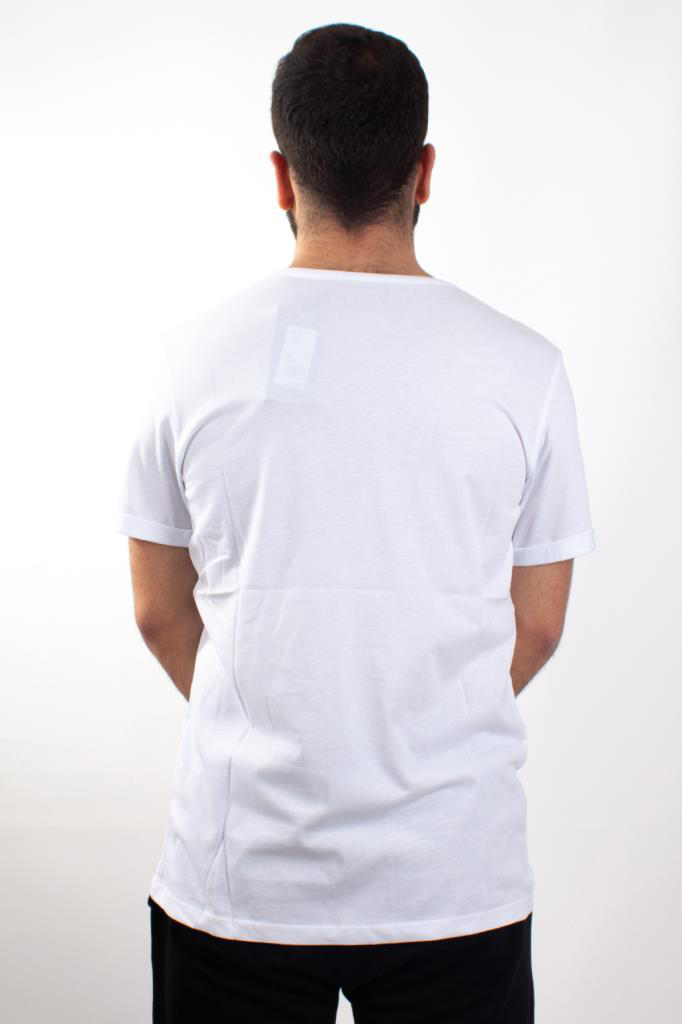 Twister Jeans Twister Jeans 1827 Beyaz V  Yaka Erkek T-Shirt