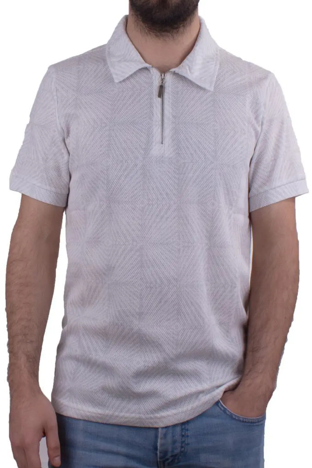 Twister Jeans 2276 Gri Polo Yaka Erkek T-Shirt