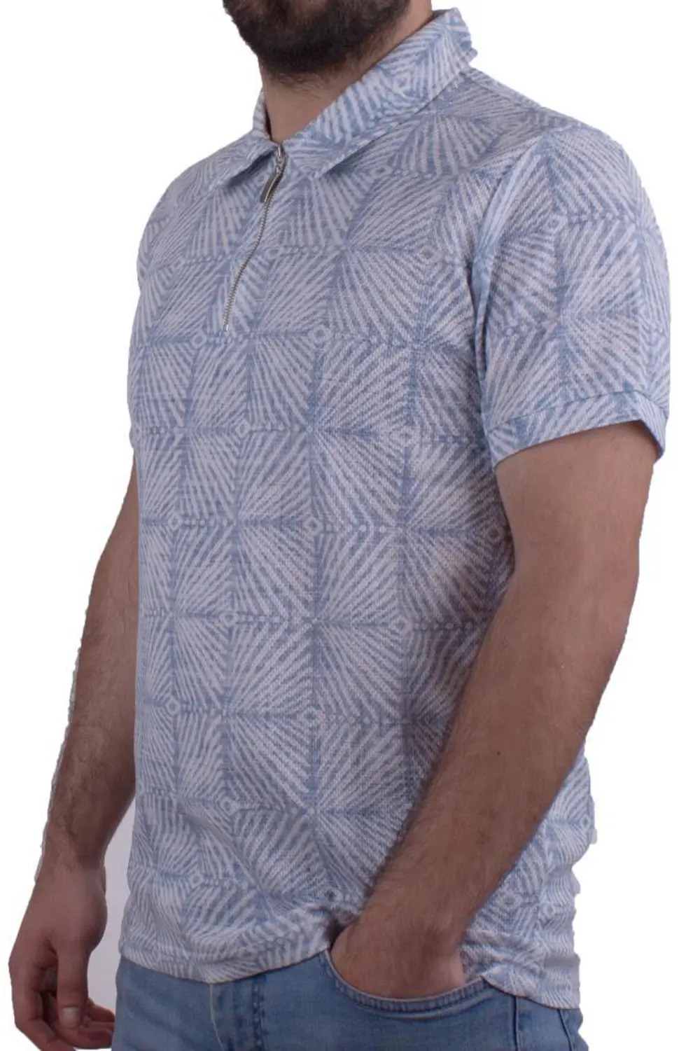 Twister Jeans 2276 Mavi Polo Yaka Erkek T-Shirt