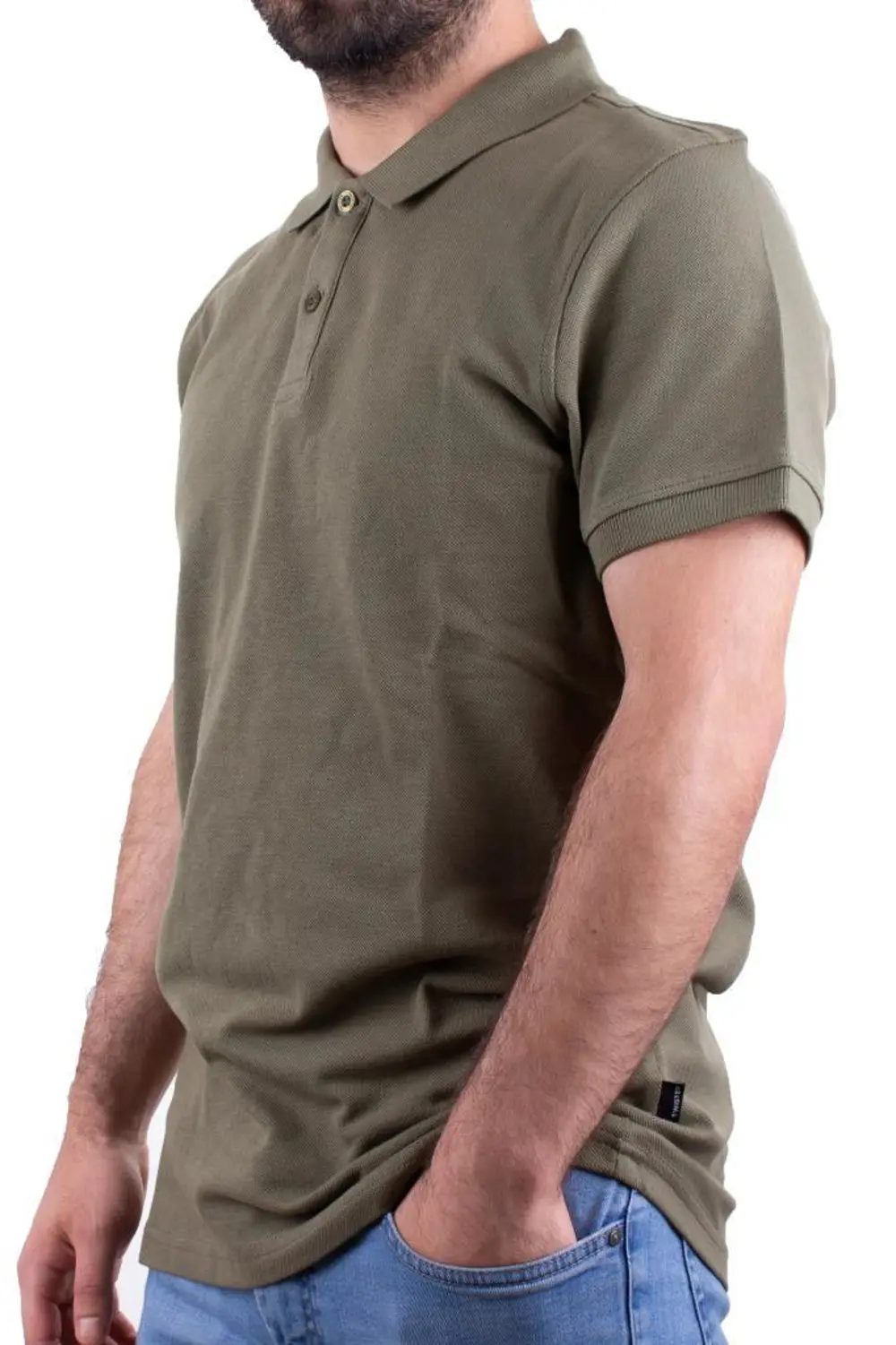 Twister Jeans 2277 Haki Polo Yaka Erkek T-Shirt