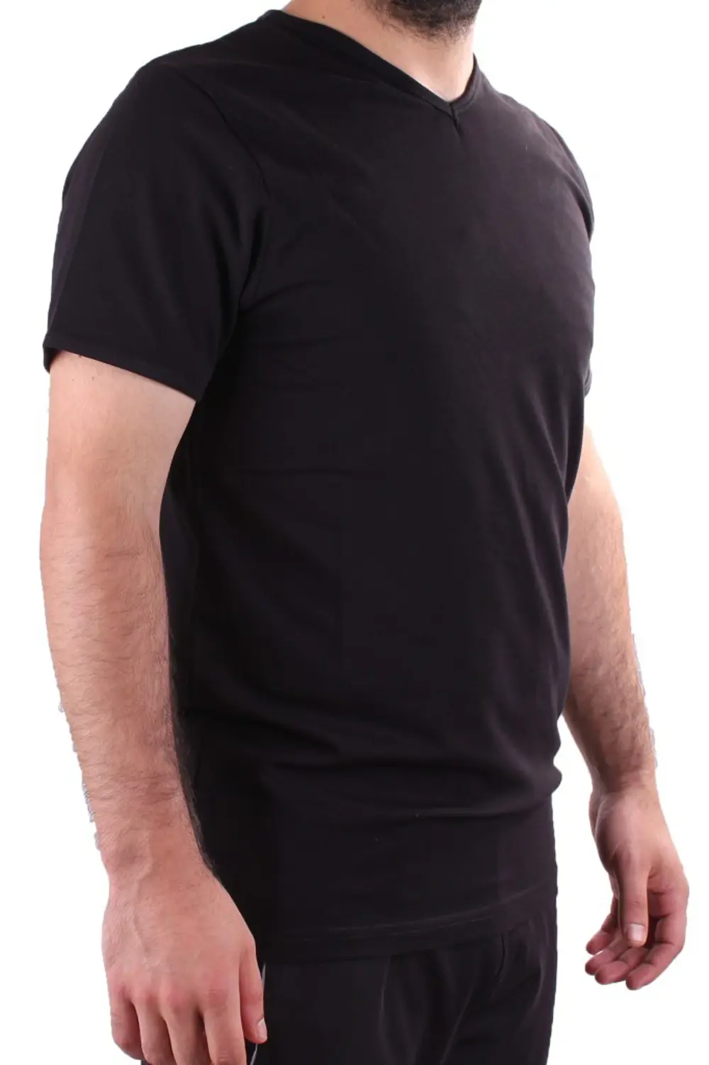 Twister Jeans 2302 Siyah Günlük Pamuklu Basıc V Yaka Erkek Tişört Twister Jeans 2302 Siyah Günlük Pamuklu Basıc V Yaka Erkek Tişört