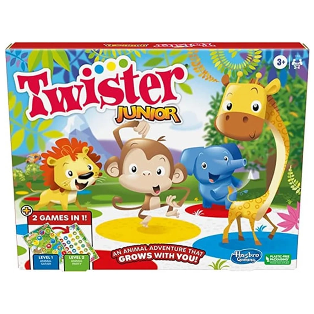 Twister Junior Oyunu, Hayvan Macerası 2 Taraflı Mat, 2 Oyun 1 Ara