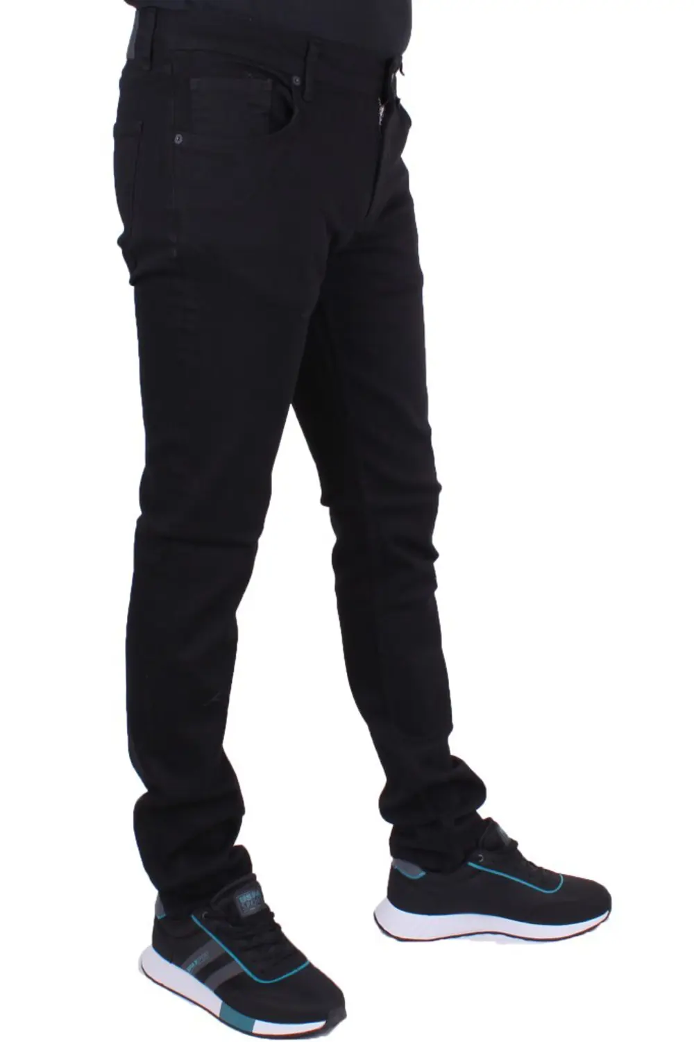 Twister Panama 731-01 Siyah Düşük Bel Dar Paça Erkek Jeans Pantol