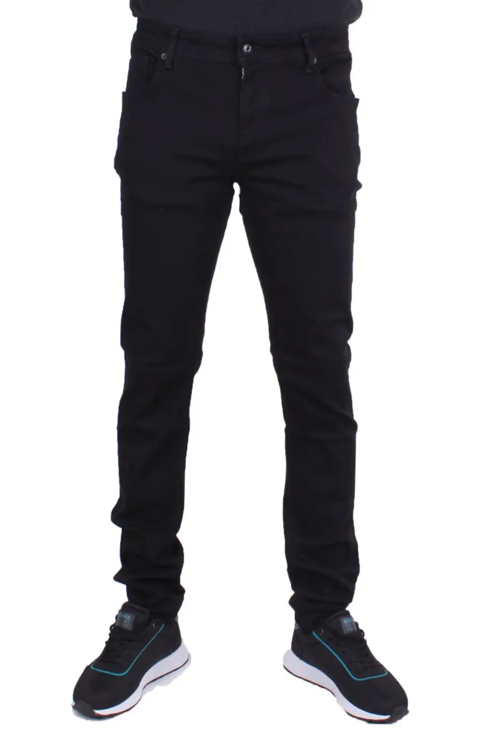 Twister Panama 731-01 Siyah Düşük Bel Dar Paça Erkek Jeans Pantol