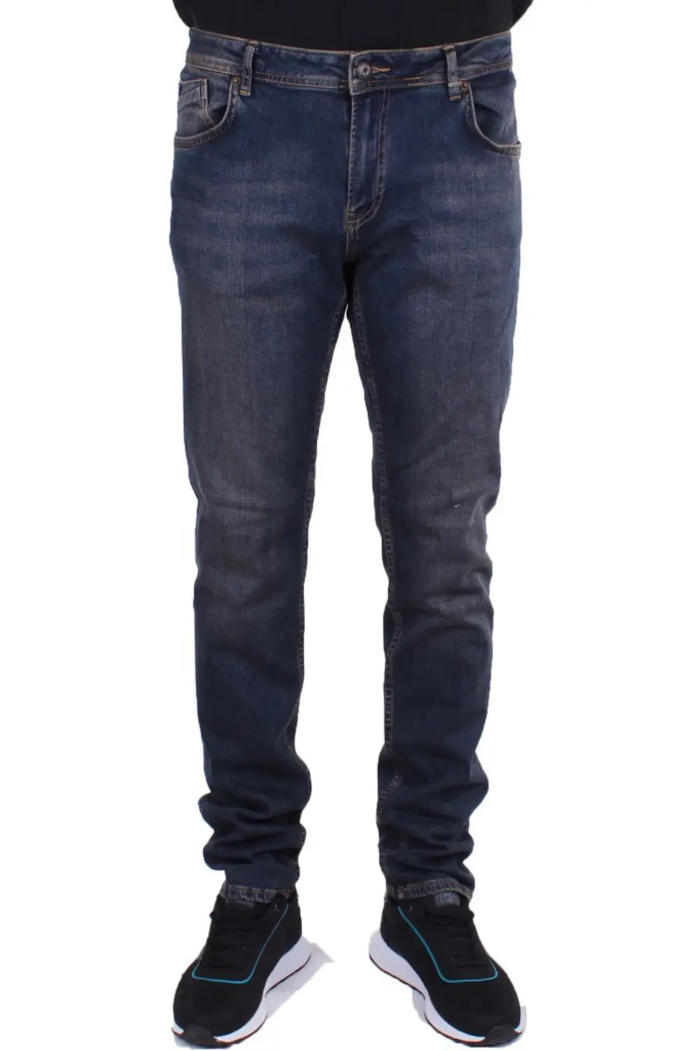 Twister Panama 758-01 Lacivert Düşük Bel Dar Paça Erkek Jeans Pan