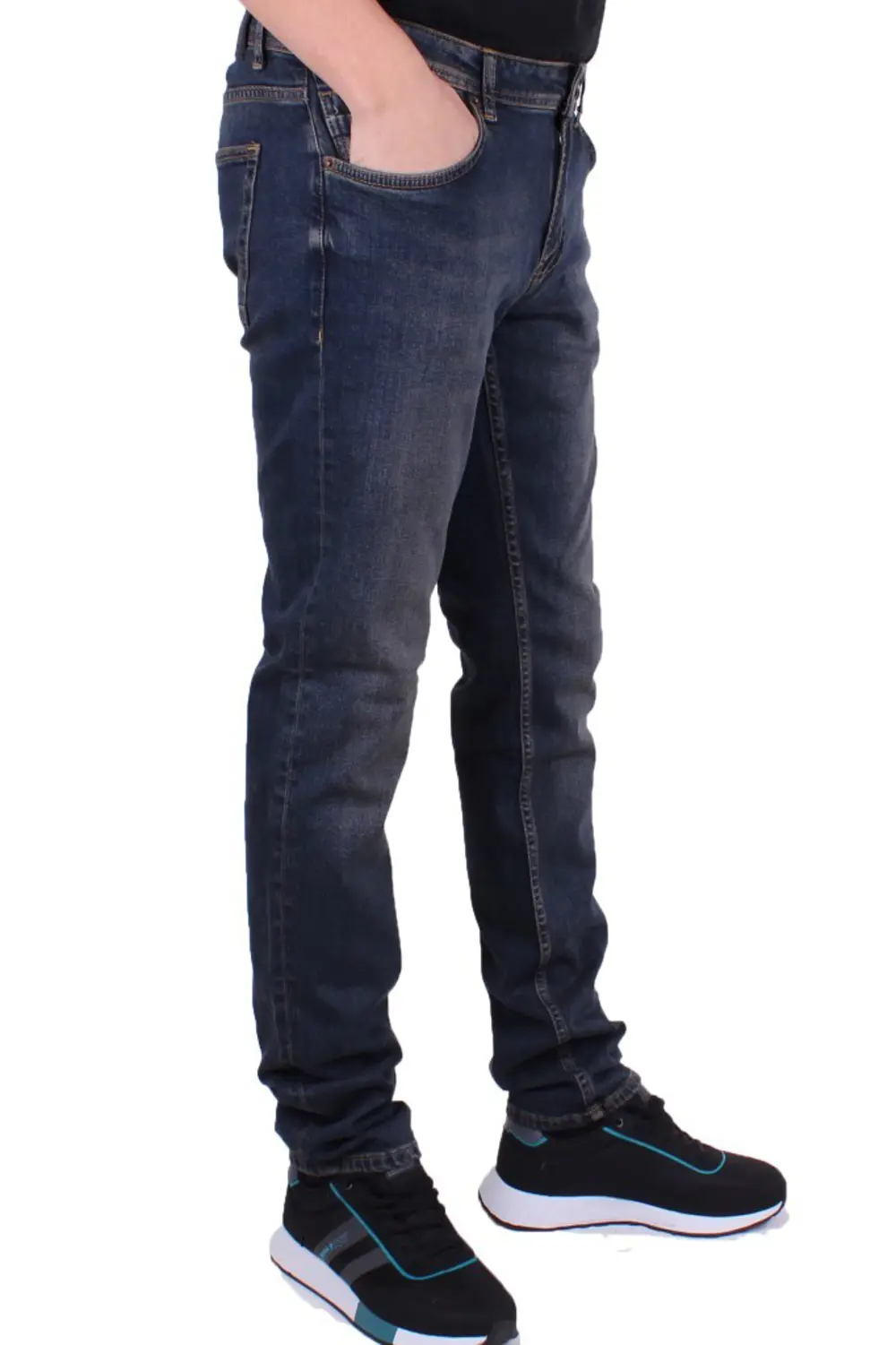 Twister Panama 758-01 Lacivert Düşük Bel Dar Paça Erkek Jeans Pan