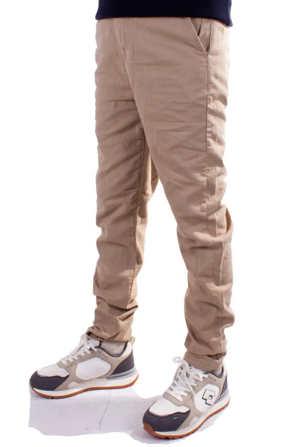 Twister Slim Jogger-011 Bej Yüksek Bel Dar Paça Erkek Keten Panto Twister Slim Jogger-011 Bej Yüksek Bel Dar Paça Erkek Keten Panto
