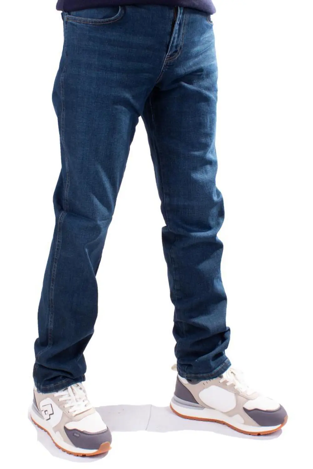 Twister Vegas 132-278 Mavi Yüksek Bel Rahat Paça Erkek Jeans Pant