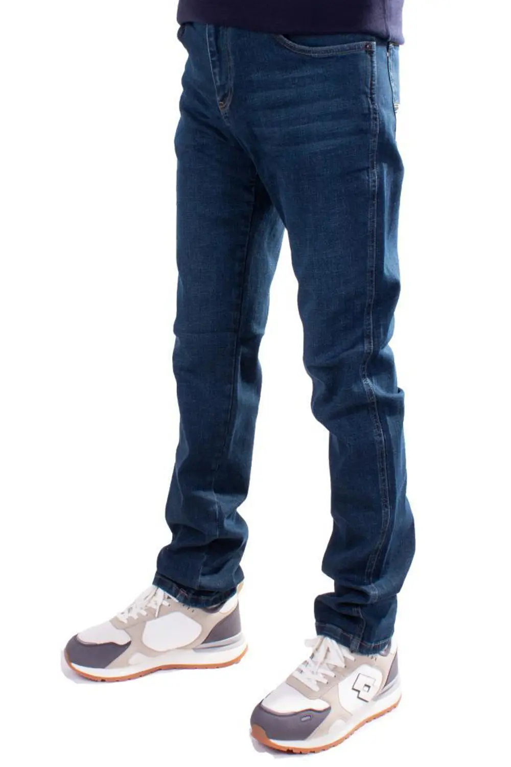 Twister Vegas 132-278 Mavi Yüksek Bel Rahat Paça Erkek Jeans Pant