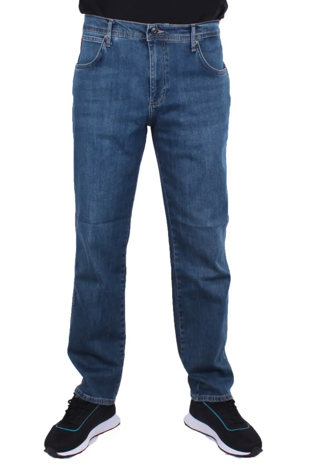 Twister Vegas 132-310 Mavi Yüksek Bel Rahat Paça Erkek Jeans Pant