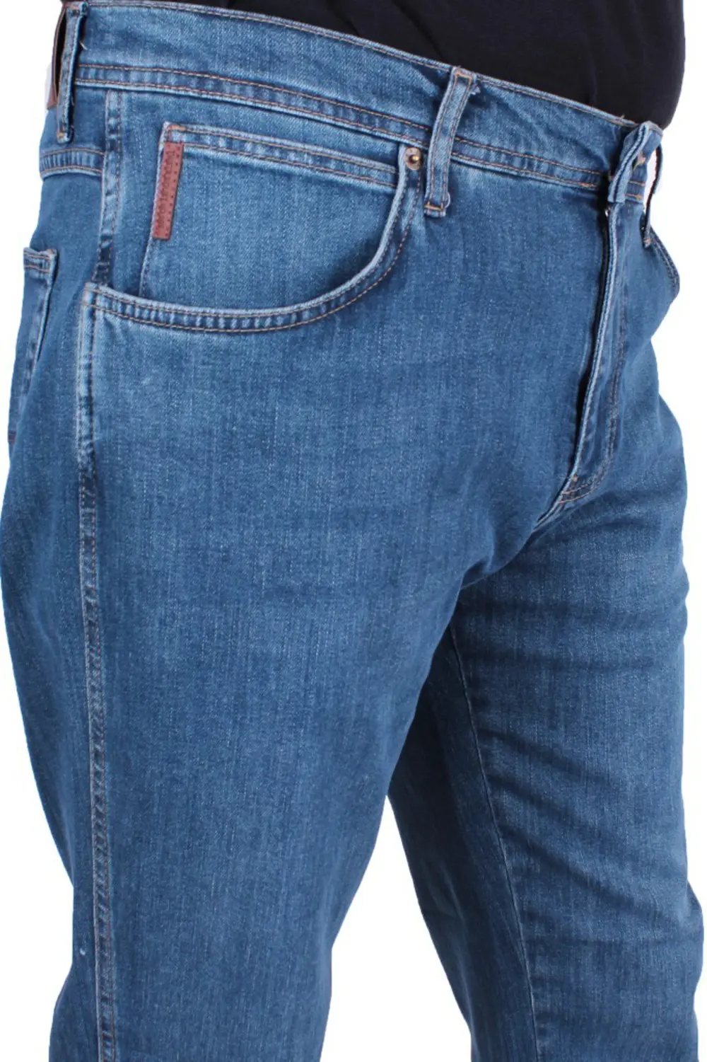 Twister Vegas 132-310 Mavi Yüksek Bel Rahat Paça Erkek Jeans Pant