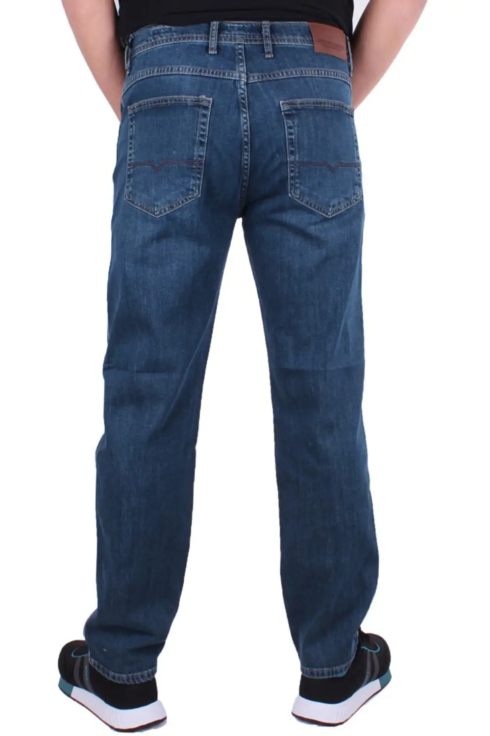 Twister Vegas 132-310 Mavi Yüksek Bel Rahat Paça Erkek Jeans Pant