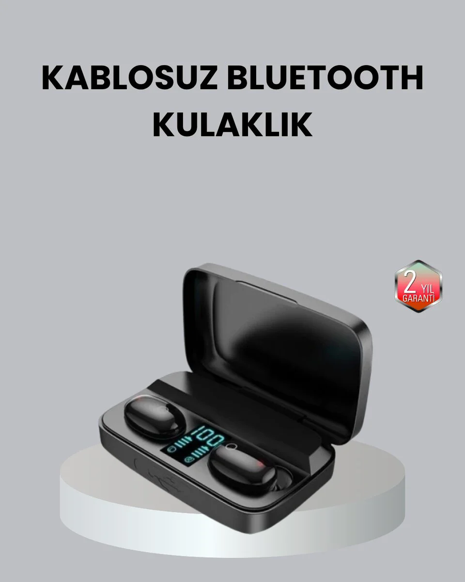 TWS A10s Bluetooth 5.0 Powerbank Şarj Kutulu Kulaklık - 120 Saat Pil Ömrü ve Otomatik Eşleşme