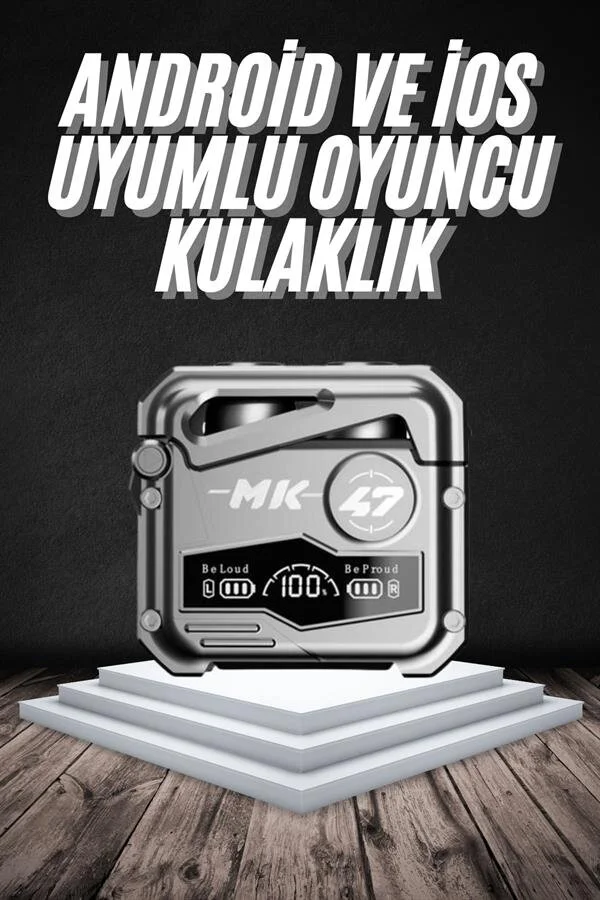TWS Bluetooth Kulaklık Dokunmatik Kontrol MK47 Hi-fi Stereo