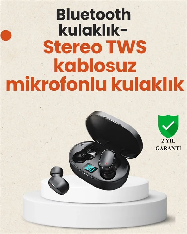 TWS Bluetooth Kulaklık Kulak İçi Kablosuz Dijital Göstergeli Çağrı Cevaplayabilen Fiyatı, Yorumları ve Özellikleri