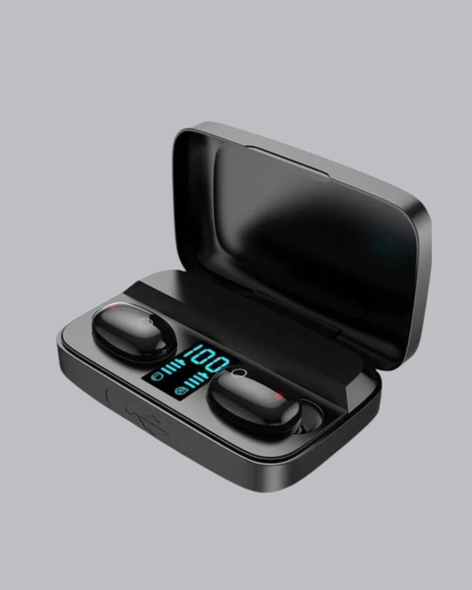 TWS Bluetooth Kulaklık 1800mAh Dijital Ekranlı Şarj Kutusu - Powerbank